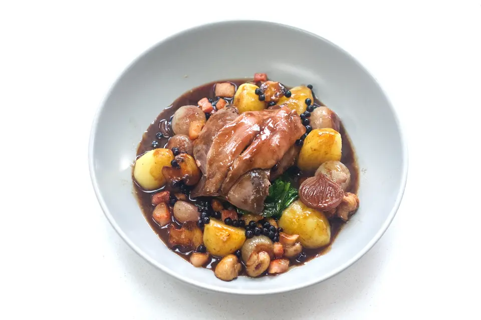 Grouse with Pickled Elderberries image